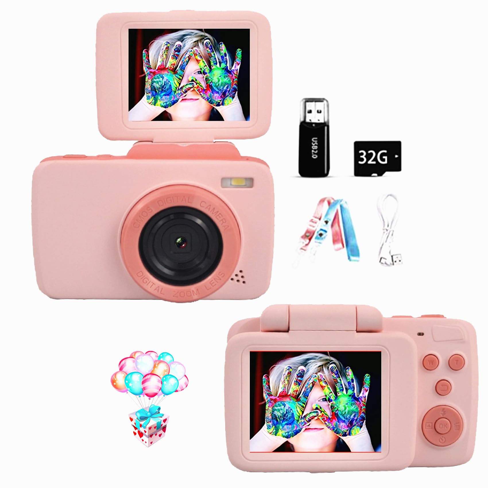 スカイ様　カメラ Amazon.co.jp: Reverse Camera Design: 48 Megapixel Kids Camera