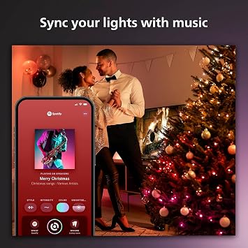 Philips Hue Indoor/Outdoor Holiday 65-Foot Festavia String Lights - 250 Mini Color Changing Smart LEDs - Weatherproof - Control with Hue App - Works with Alexa, Google Assistant and Apple HomeKit