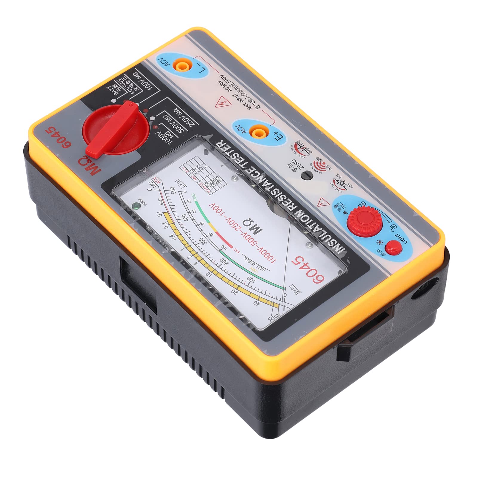 Megohmmeter Insulation Tester, Deosdum Megohmmeter Ty6045 Insulation Resistance Tester Portable High Accuracy Megohmmeter 1000V 5M?2000M? Insulation Resistance Tester