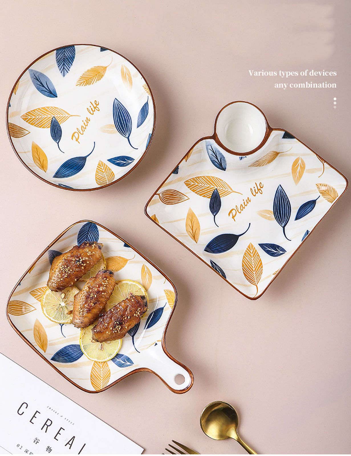 Assiettes, Assiettes à dîner divisées, assiette de contrôle du régime