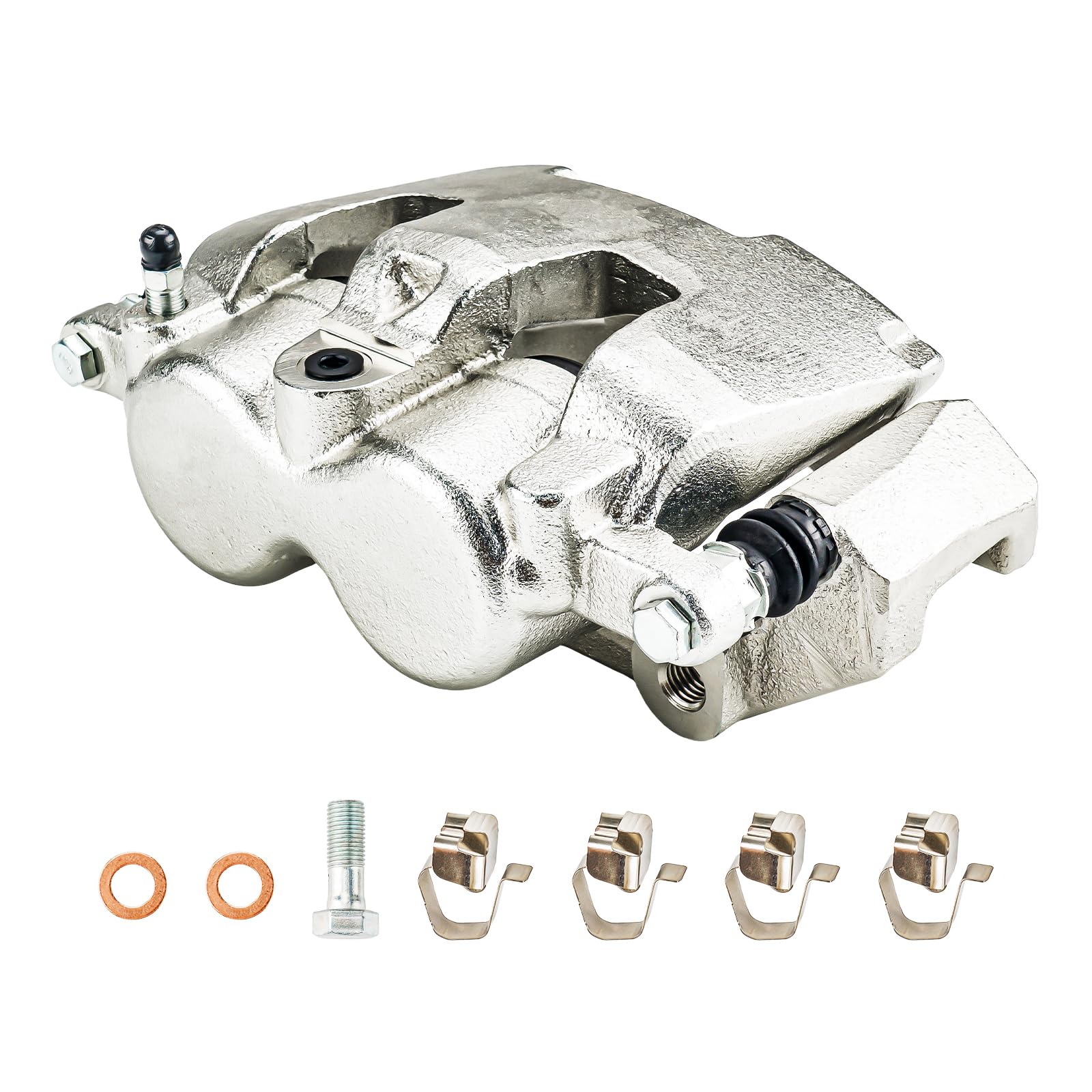 PHILTOP Brake Caliper Front Right Compatible with 2007-2009 Aspen, Durango, Front Right For:, 2011-2023 1500, 2009-2010 Ram 1500, Dakota, 18-B5054