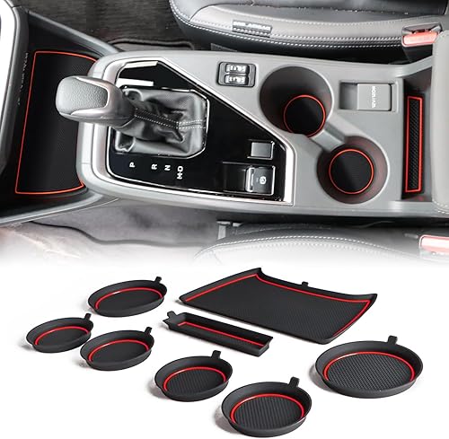 Auovo Insertos para portavasos compatibles con Subaru Crosstrek Impreza 2024 2025, accesorios de silicona personalizados para portavasos de