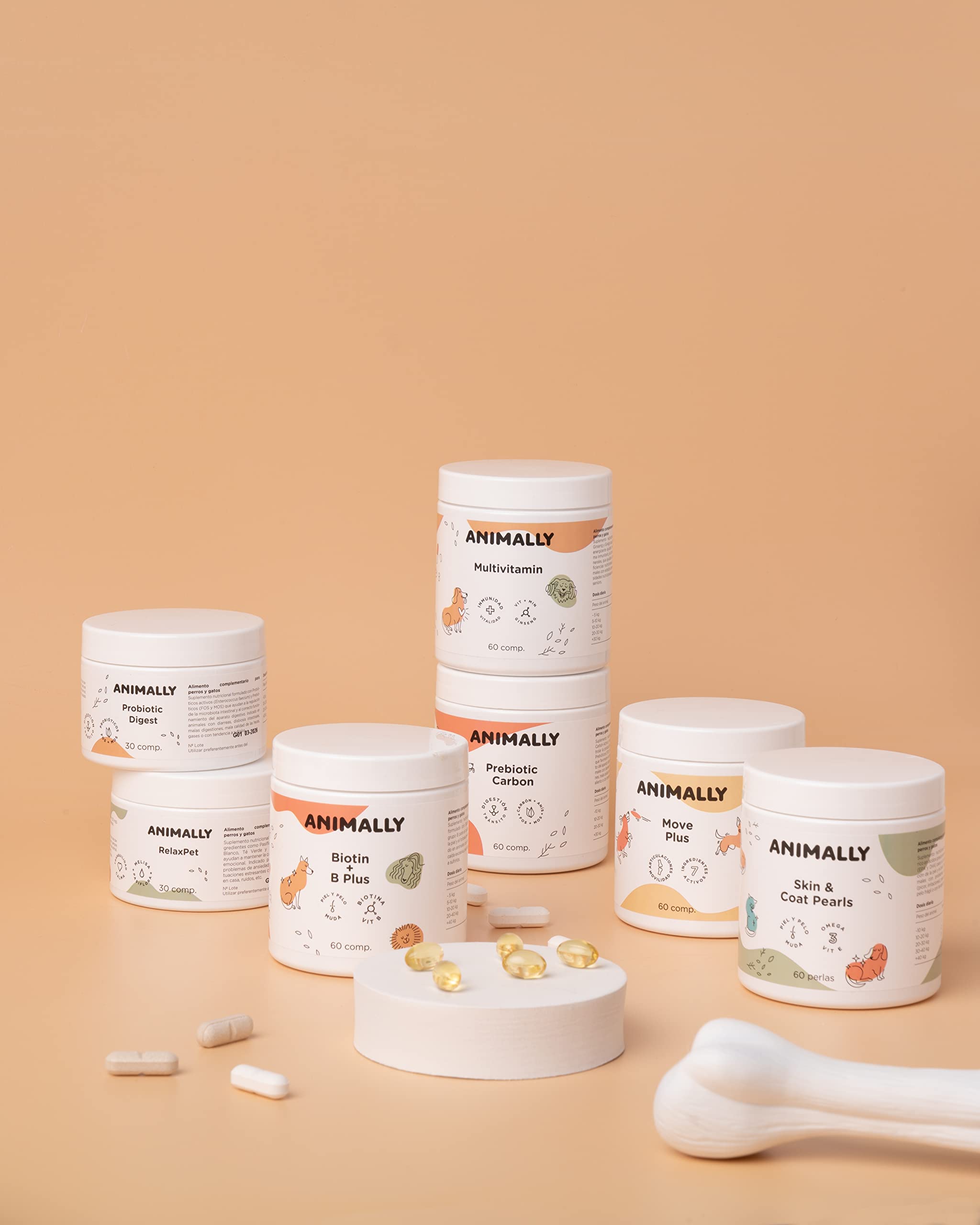 Probiotic Digest 30 Comprimidos | Salud digestiva, probiótico para Perros y Gatos | Repara la Flora Intestinal, Protege el Sistema Inmunológico | Combate Diarrea, Gases y Vómitos |