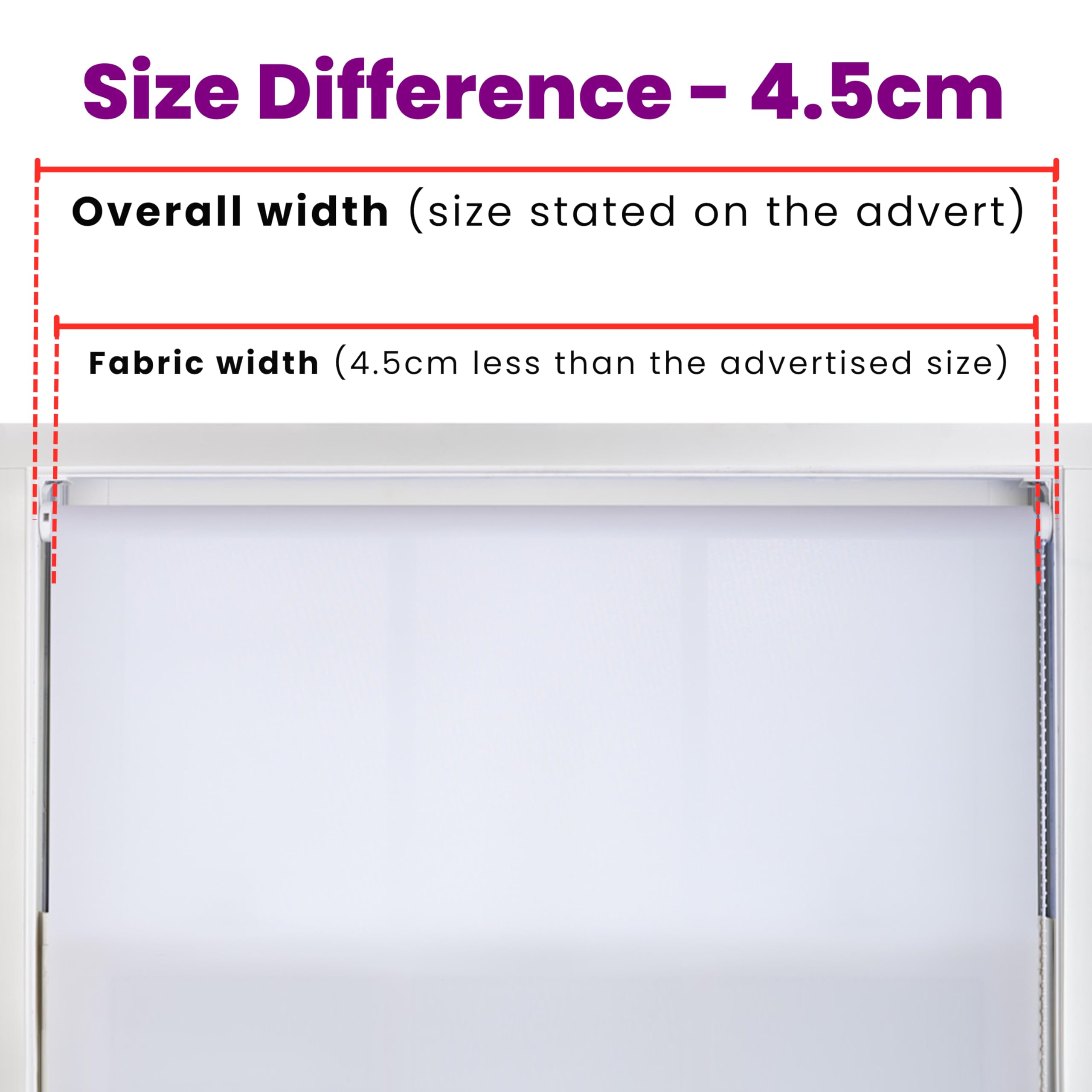 FURNISHED rolety w różnych rozmiarach i kolorach z kwadratowymi oczkami i metalowymi okuciami - białe 240 cm x 210 cm