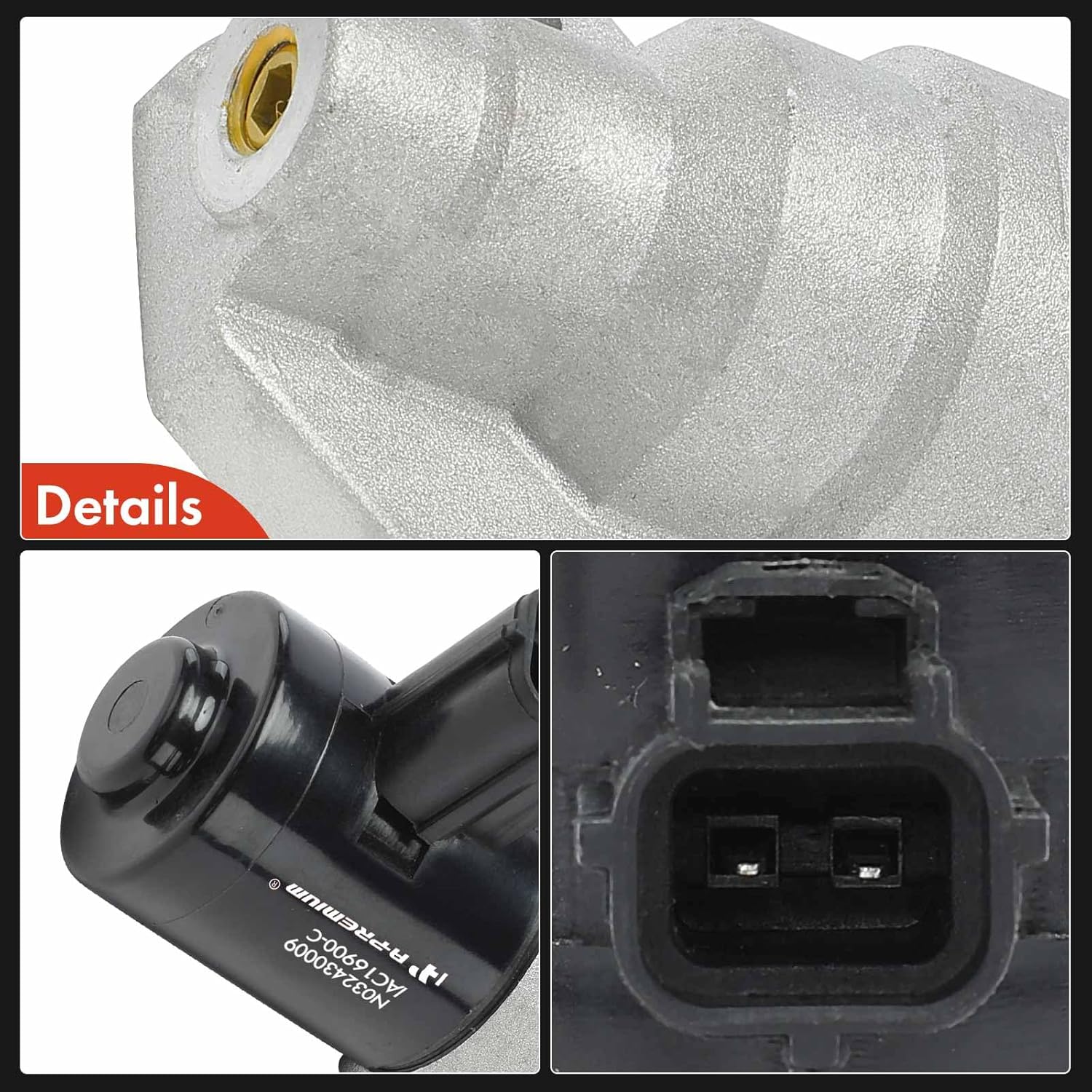 A-Premium Fuel Injection Idle Air Control Valve Compatible with Ford Contour 1996 & Mercury Mystique 1996, Tracer 1998-2.0L, Replaces# 968F9F715AB