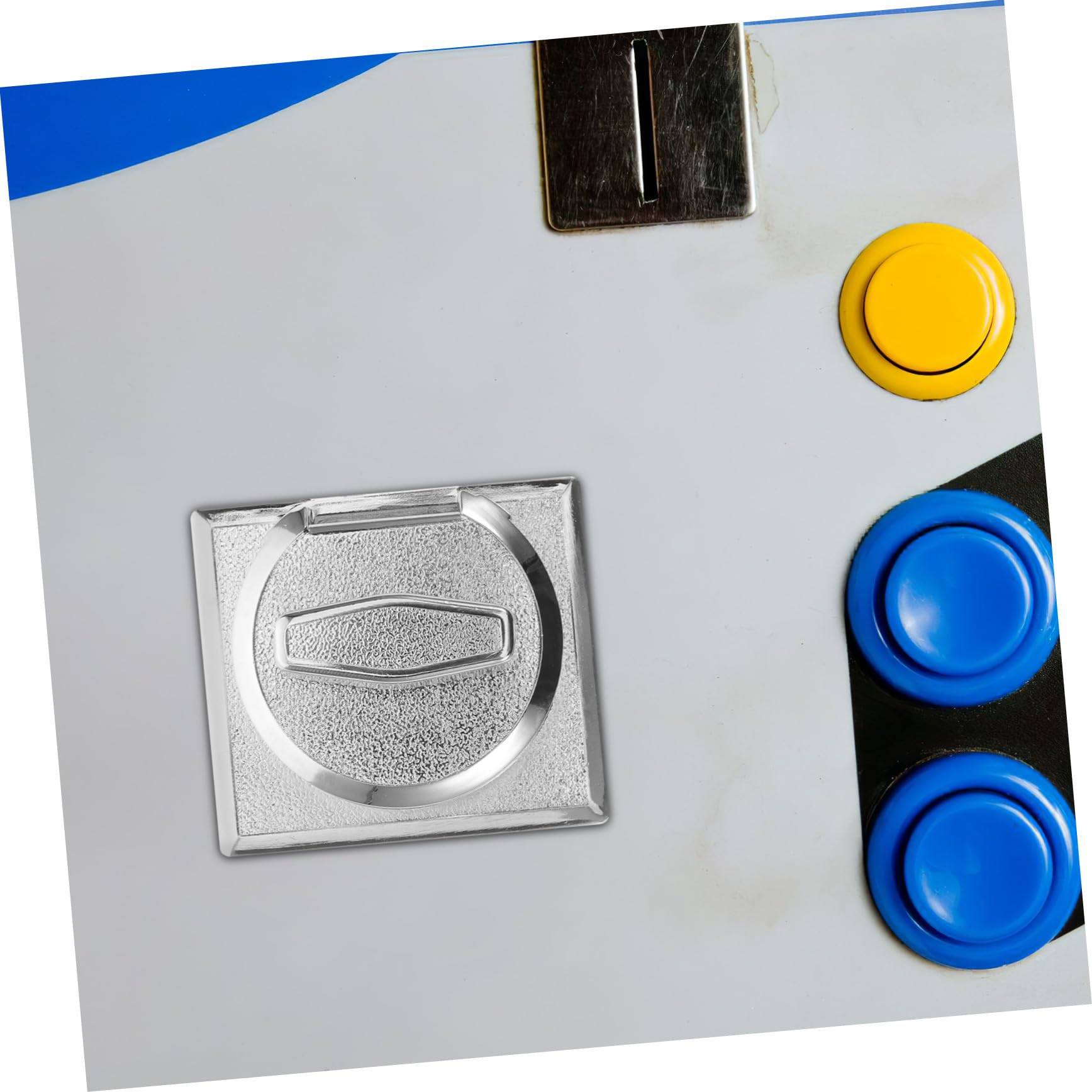 ULTECHNOVO Meccanismo di Gettoni Arcade in Ferro Argento Supporto Flessibile per Monete e Alta Precisione di Convalida per Macchinette Capsule e Distributori Automatici in Parchi