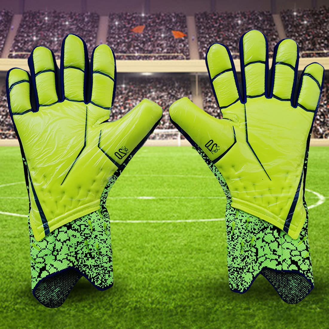 Spider Fußballhandschuhe: Super Klebriger Griff, Atmungsaktiv, Für Jugendliche & Erwachsene – Perfekt Für Training & Match