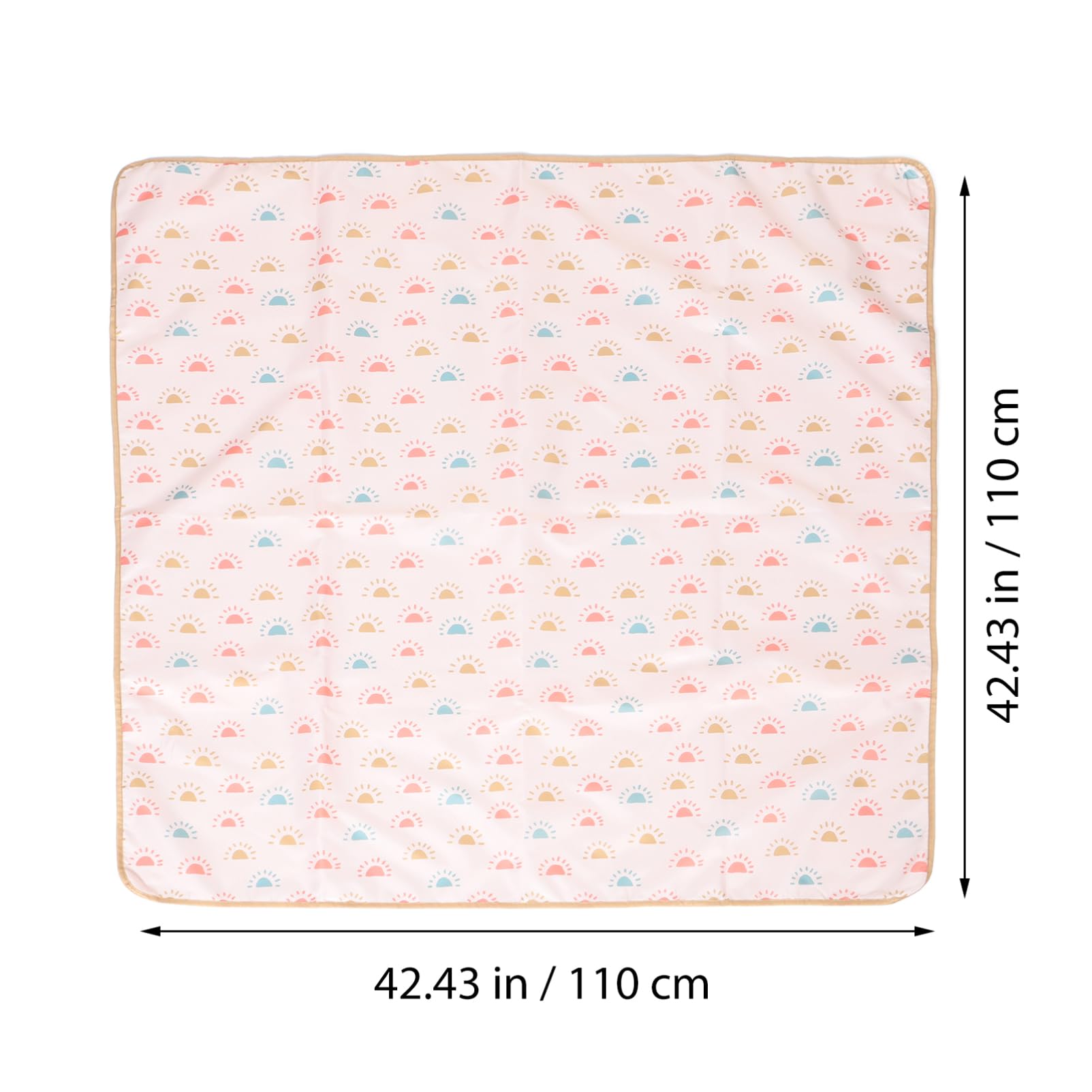 Tapis de Sol pour Chaise Haute Pliable Antidérapant en Polyester pour Bébé