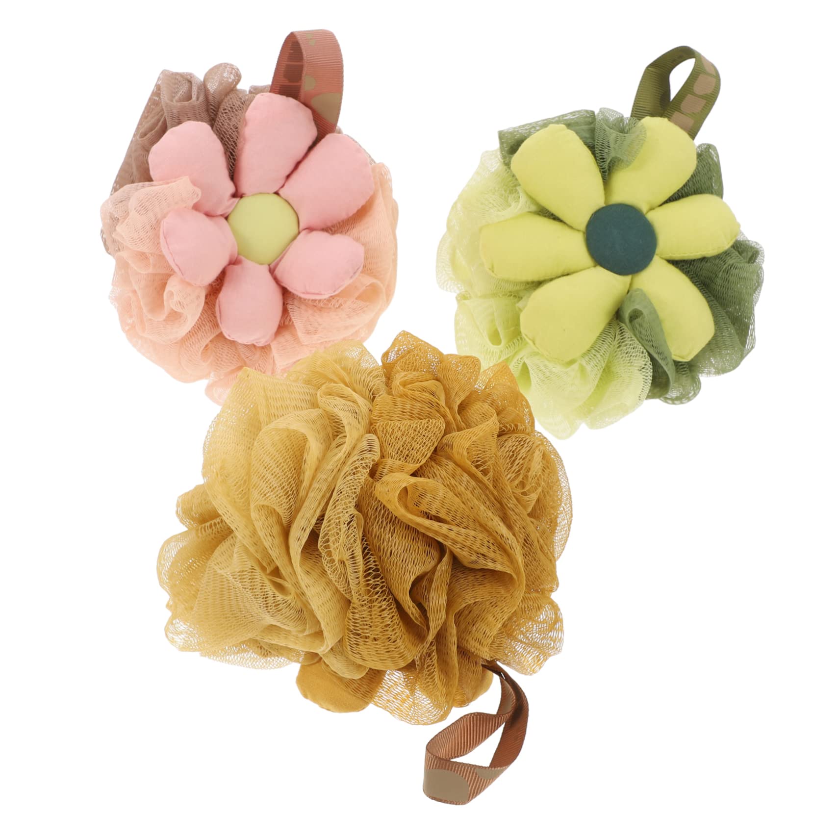 minkissy 6piezas Esponjas De Baño Para Esponjas Exfoliantes De Formato Flor Suaves y Efectivas Para Limpieza Agradable