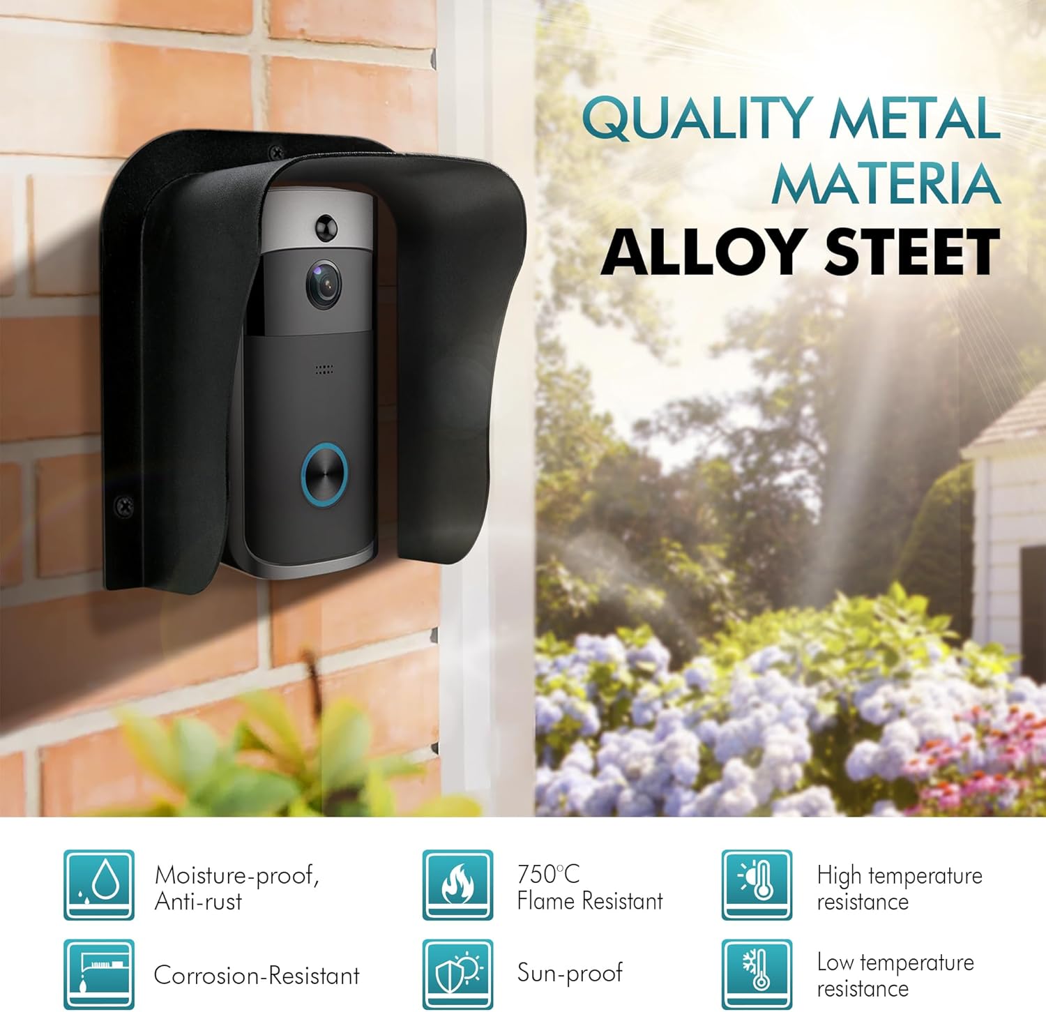 Pack Ring Doorbell Cover Weatherproof, Large Metal Bhutan Ubuy