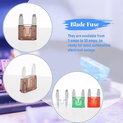 Miniatura 8 de 35 piezas mezcladas mini cuchilla fusible auto coche moto 5 7.5 10 15 20 25 30 AMP, 014536