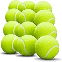 Iconikal 12-Pack Neon Green Tennis Balls for Small Dogs & Cats - 2.5" Durable Fetch Toys Bulk Pack