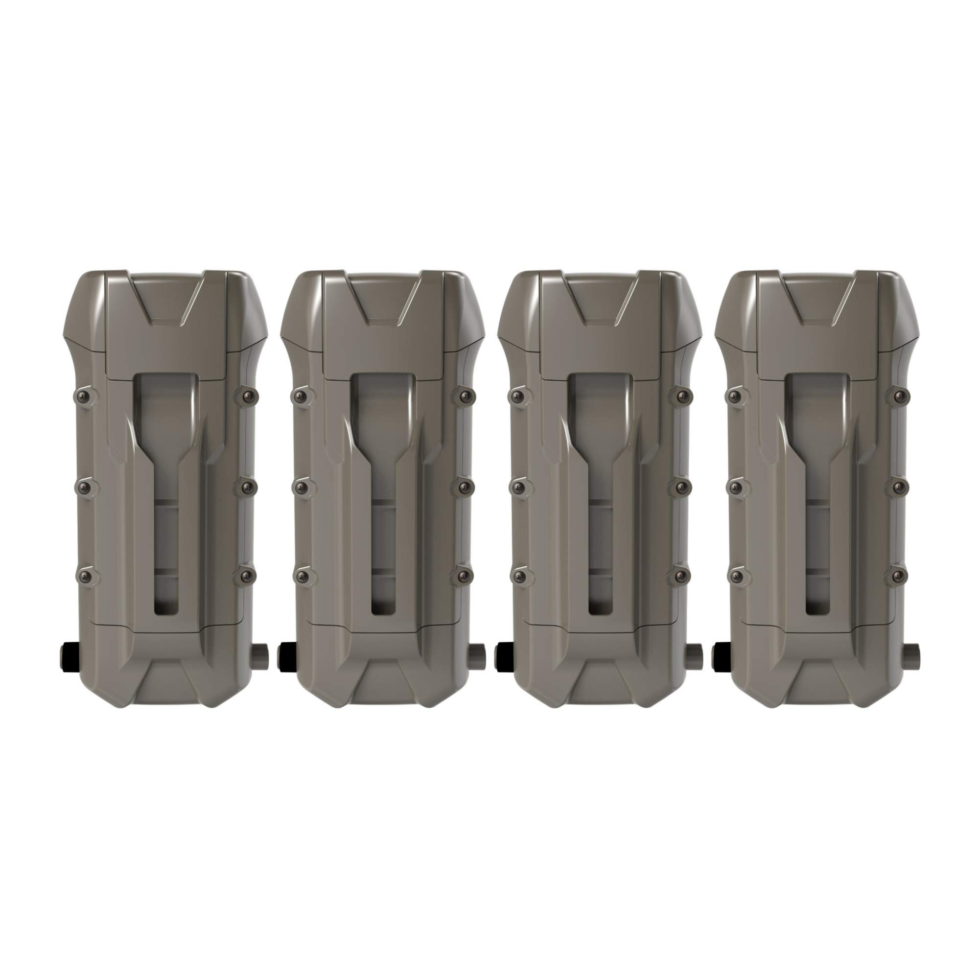 Cuddeback Dual Power Bank 4-Pack Bundle, Extends Battery Life for all CuddeLink and Dual Cell Trail Cameras (4 Items)