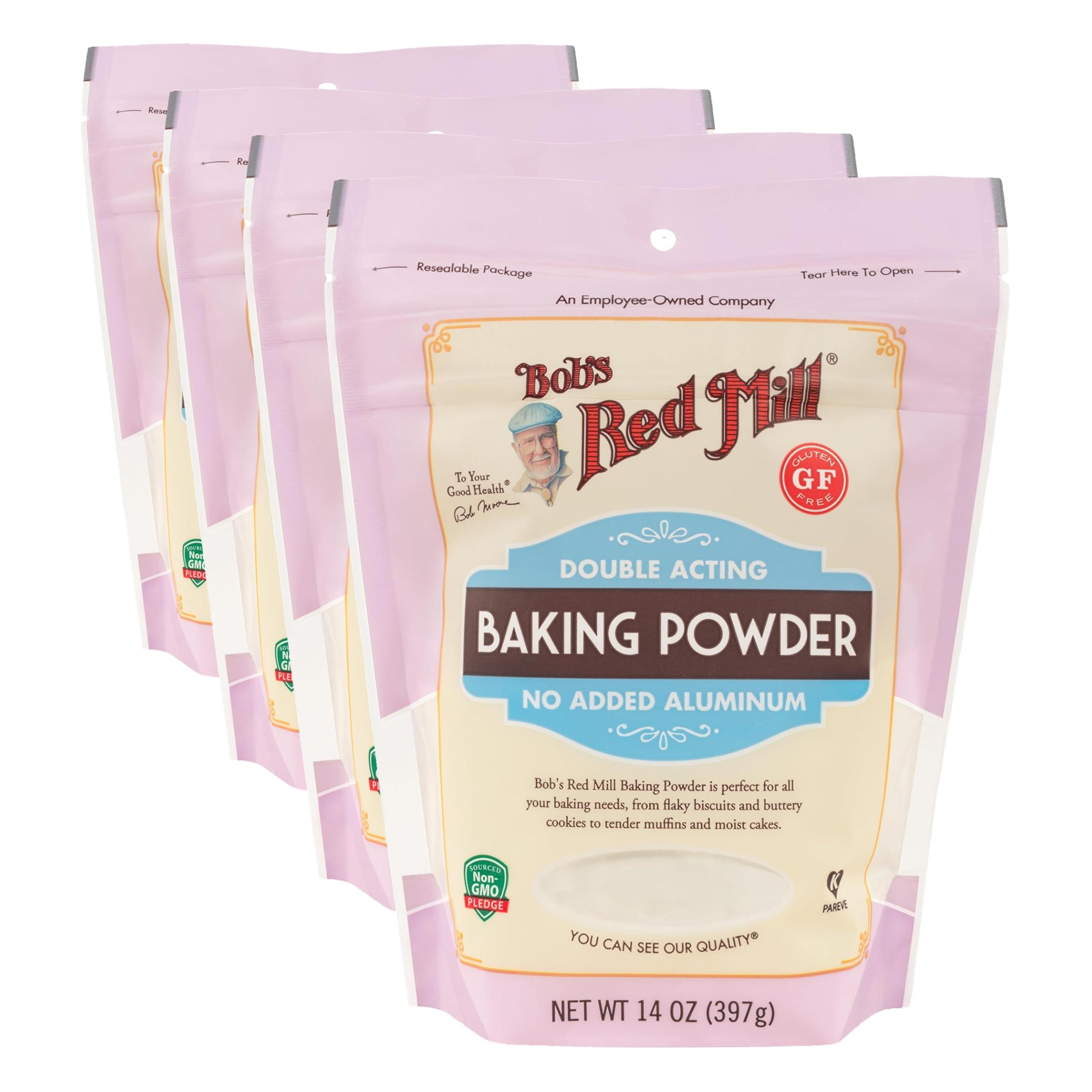 Bob's Red Mill 14 Ounce (Pack of 4) / No Color / 4 Baking Powder