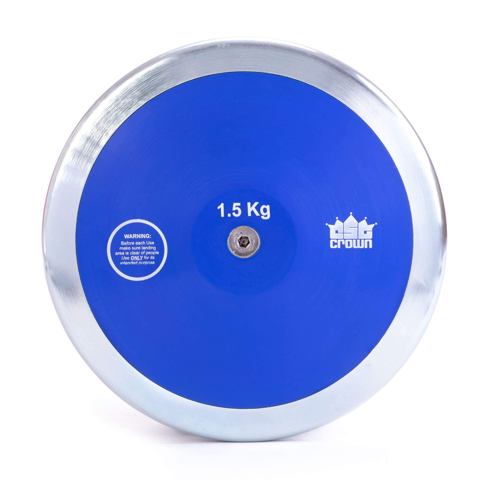 Crown Sporting GoodsHigh Spin, Low Spin or Rubber Discus - Official Track & Field Throwing Discus for High School & College Throwers, High Spin - Outdoor Competition & Practice Discus