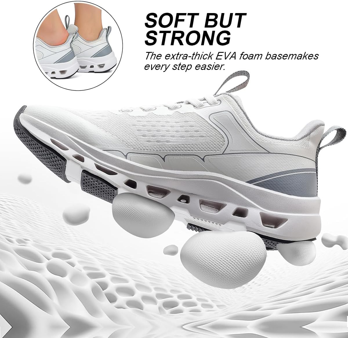 Women's Walking Shoes Running Tennis Comfortable Non-Slip Workout Gym Sports Fashion Sneakers - Image 3