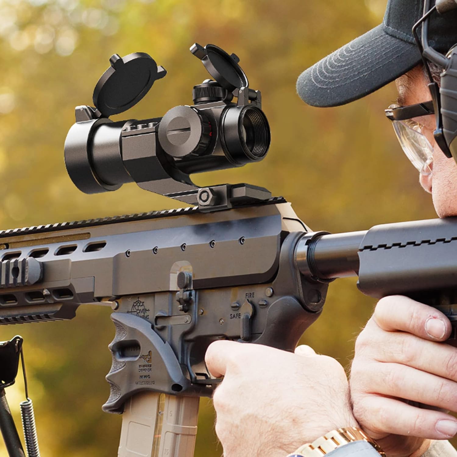 Amazon.co.jp: FOCUHUNTER 4MOA 1x32 ライフルスコープレッドドット赤