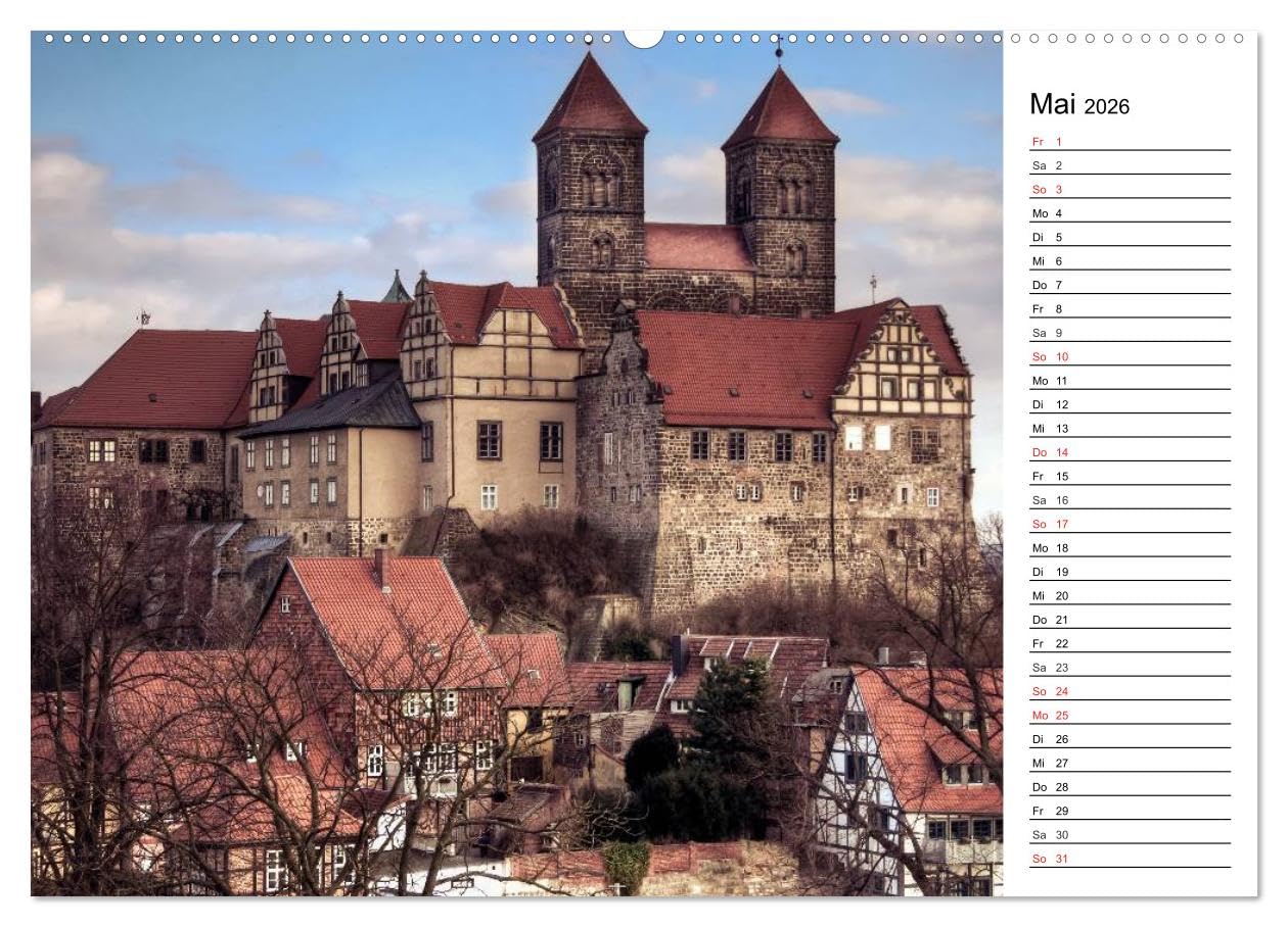 Fachwerkhäuser im Harz (Wandkalender 2026 DIN A2 quer), CALVENDO Monatskalender: Fachwerkhäuser aus dem Harz. Gestaltet wie aus einer anderen Zeit. (CALVENDO Orte)