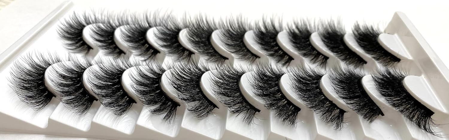 Lashes Faux Mink 10 Pairs (Combo Dramatic)