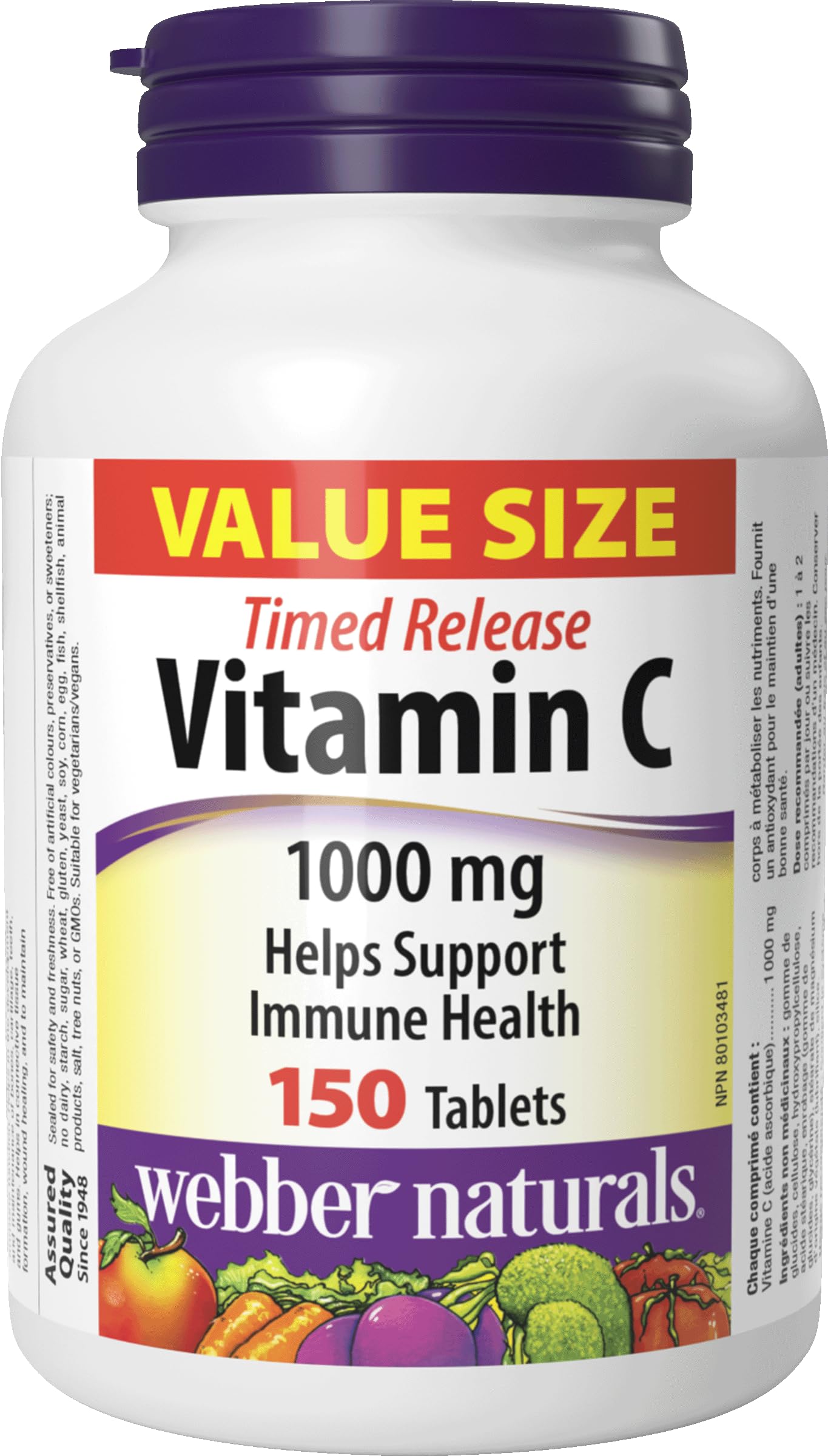 Vitamin C Timed Release 1000mg, 150 tabs