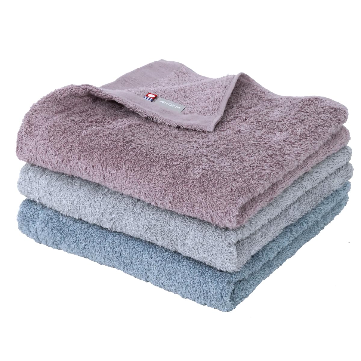 新品　ミニバスタオル　３枚　伊澤タオル　40×100㎝　ダークブルー