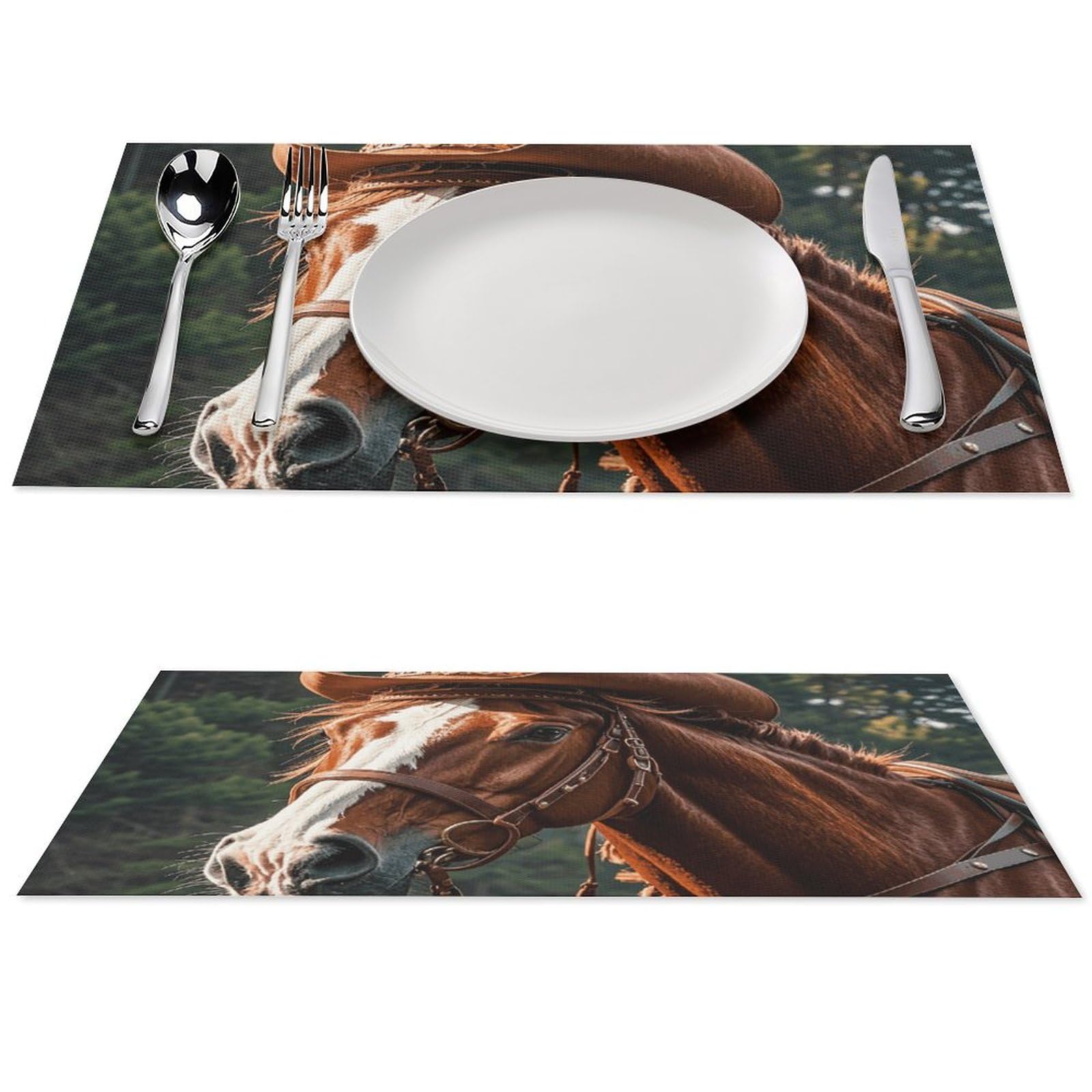 Set de table motif mignon de cowboy pour des repas conviviaux en terrasse