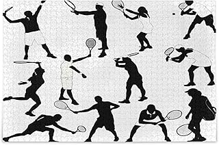 Comprar Deporte Tenis Rey Pelota Puzzle 1000 Piezas, Obra de Arte Juego de Rompecabezas de Alta Definición para Adultos Adolescentes Familia (70x50cm)
