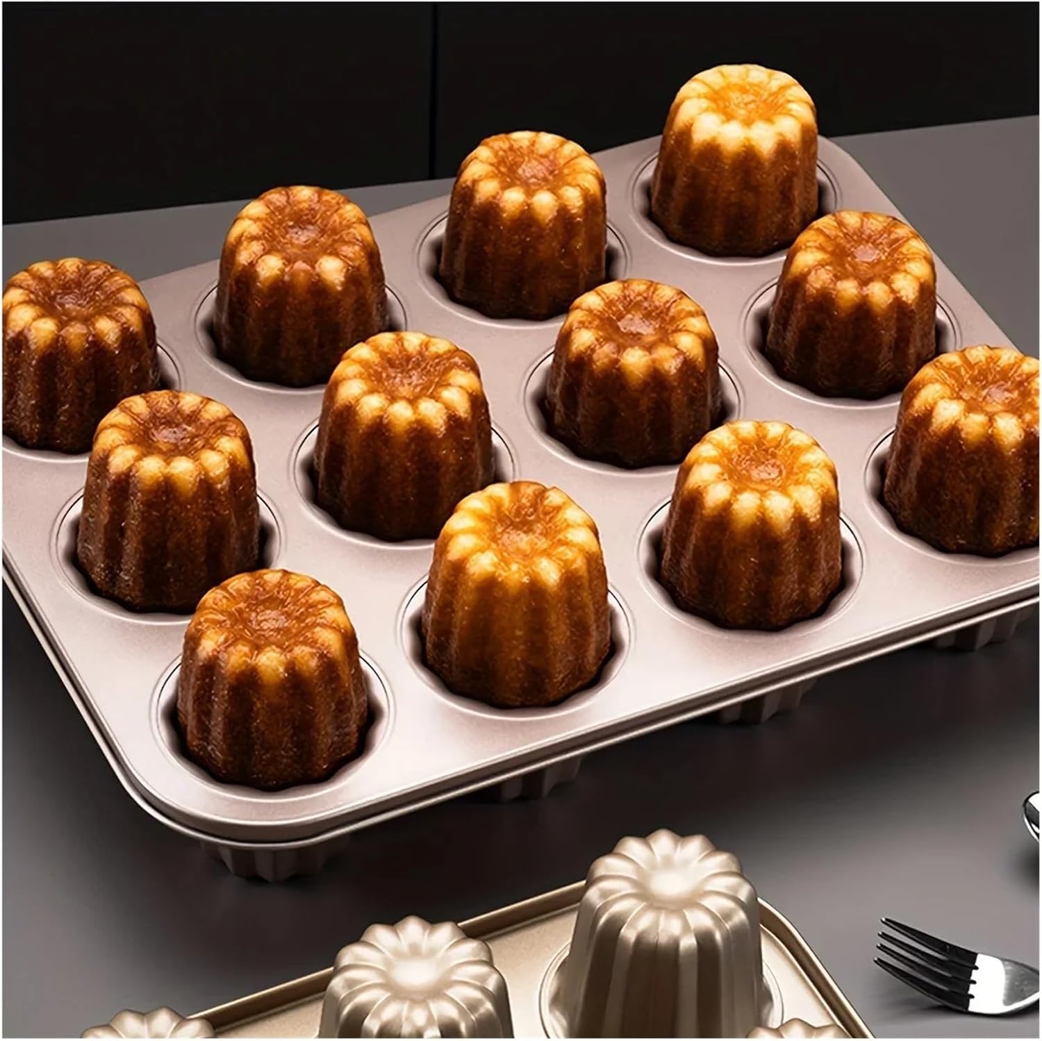 6 9 12 Hole Cake Mold Compatible For Kitchen Baking Tray for Muffin Pancake Tools(12-Holes)