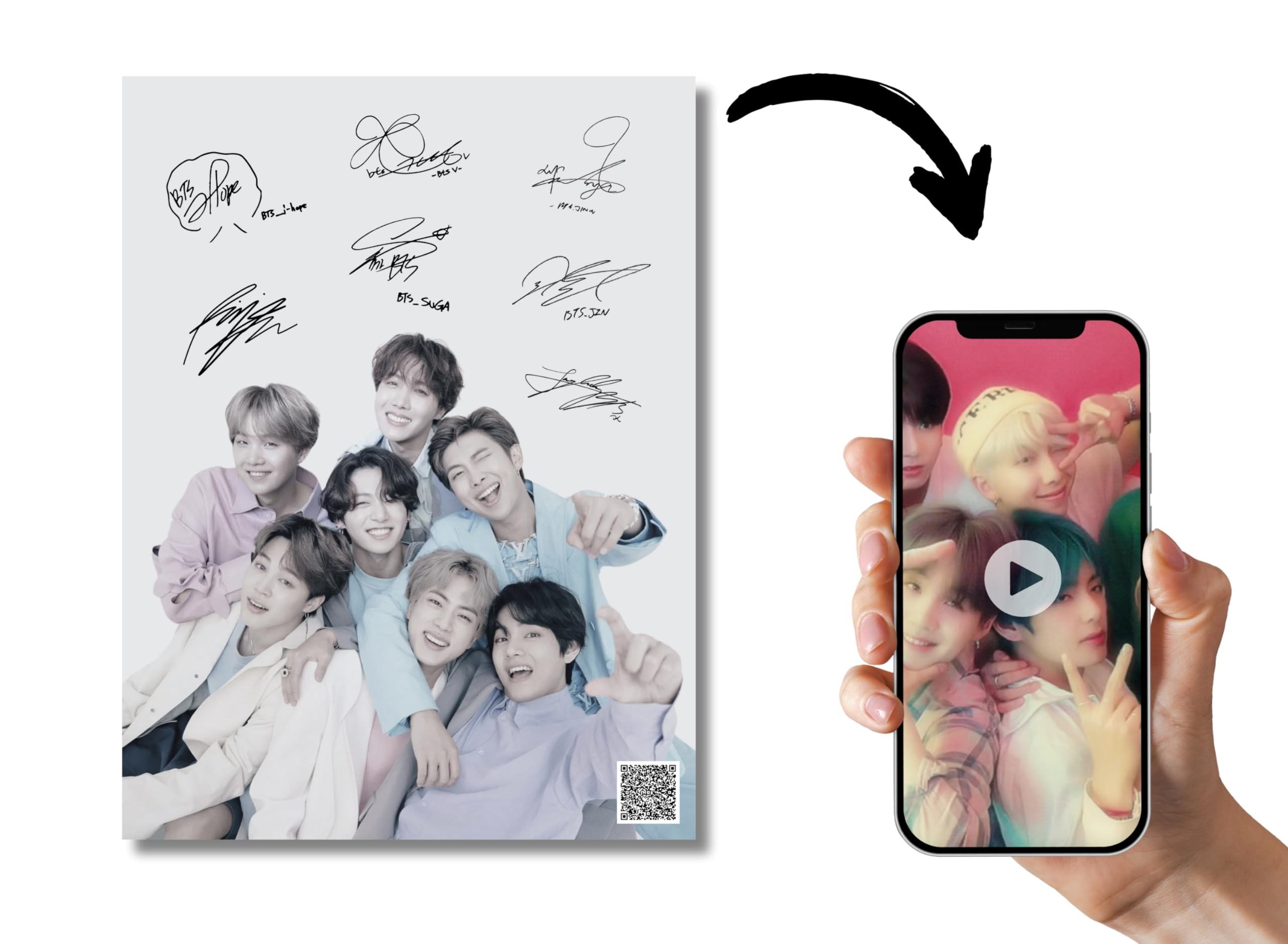 Amazon.com: BTS Digital Live Poster with Autographs - BTS Digital