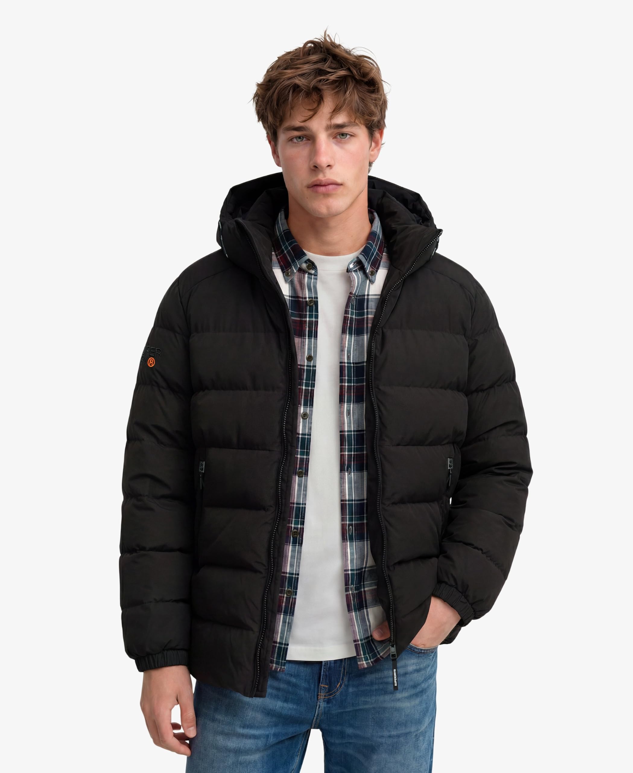 Superdry Doudounes hooded sports 16a black/black