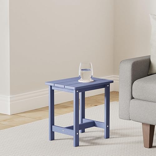 Miniatura 171 de LUE BONA HDPS - Mesa auxiliar para exteriores, pequeñas mesas auxiliares Adirondack para exteriores, mesa auxiliar exterior para patio, porche, Negro