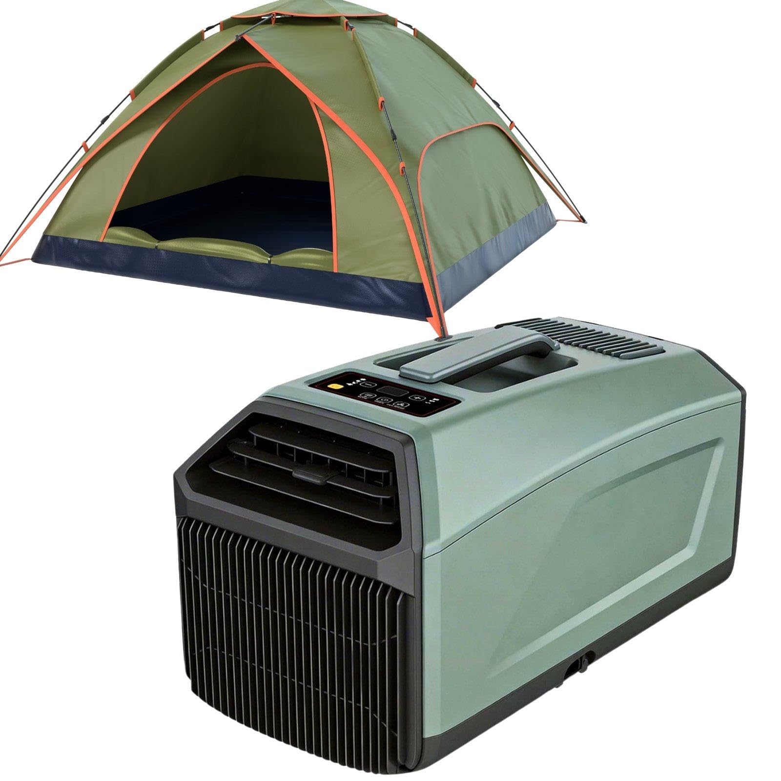 ForestWhisks Caravan Air Conditioning, 2 Minutes Fast Cooling AC Green