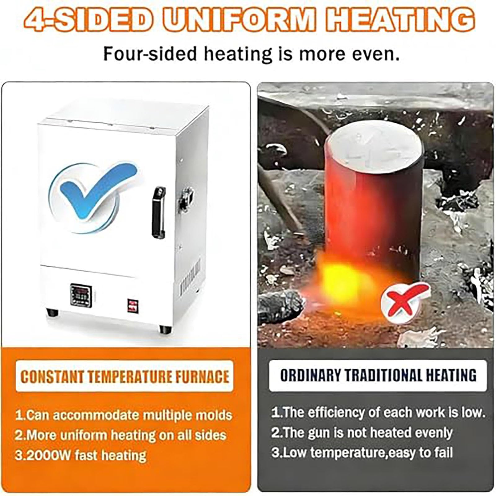 Generico Forno Elettrico Banco Compatto 2000W for Realizzazione Gioielli