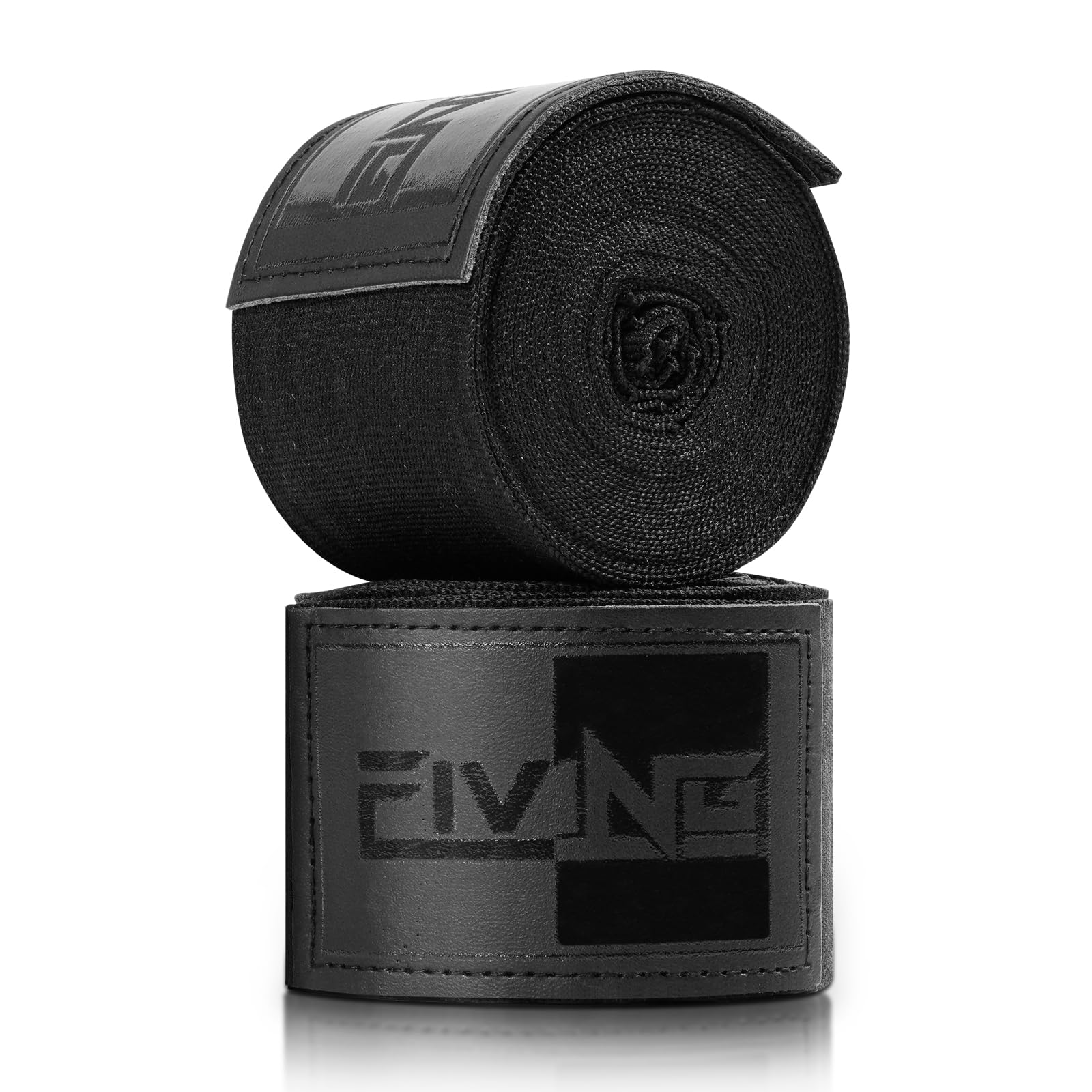 KUANG QUAN FIVING Premium Handwraps 180 inches Elastic Hand Wraps with Thumb Loop for Boxing, MMA, Muay Thai and Other Martial Arts 4m for Men & Women (Black, 4.5m)