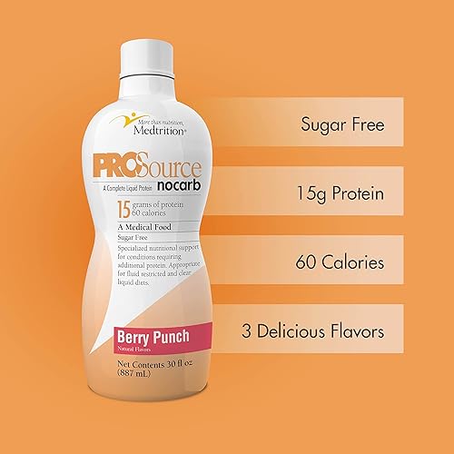 Miniatura 9 de Medtrition Péptidos de colágeno líquido tipo I, III 0.53 oz de proteína por onza.  Prosource NoCarb Orange Crème paquete de 4 botellas
