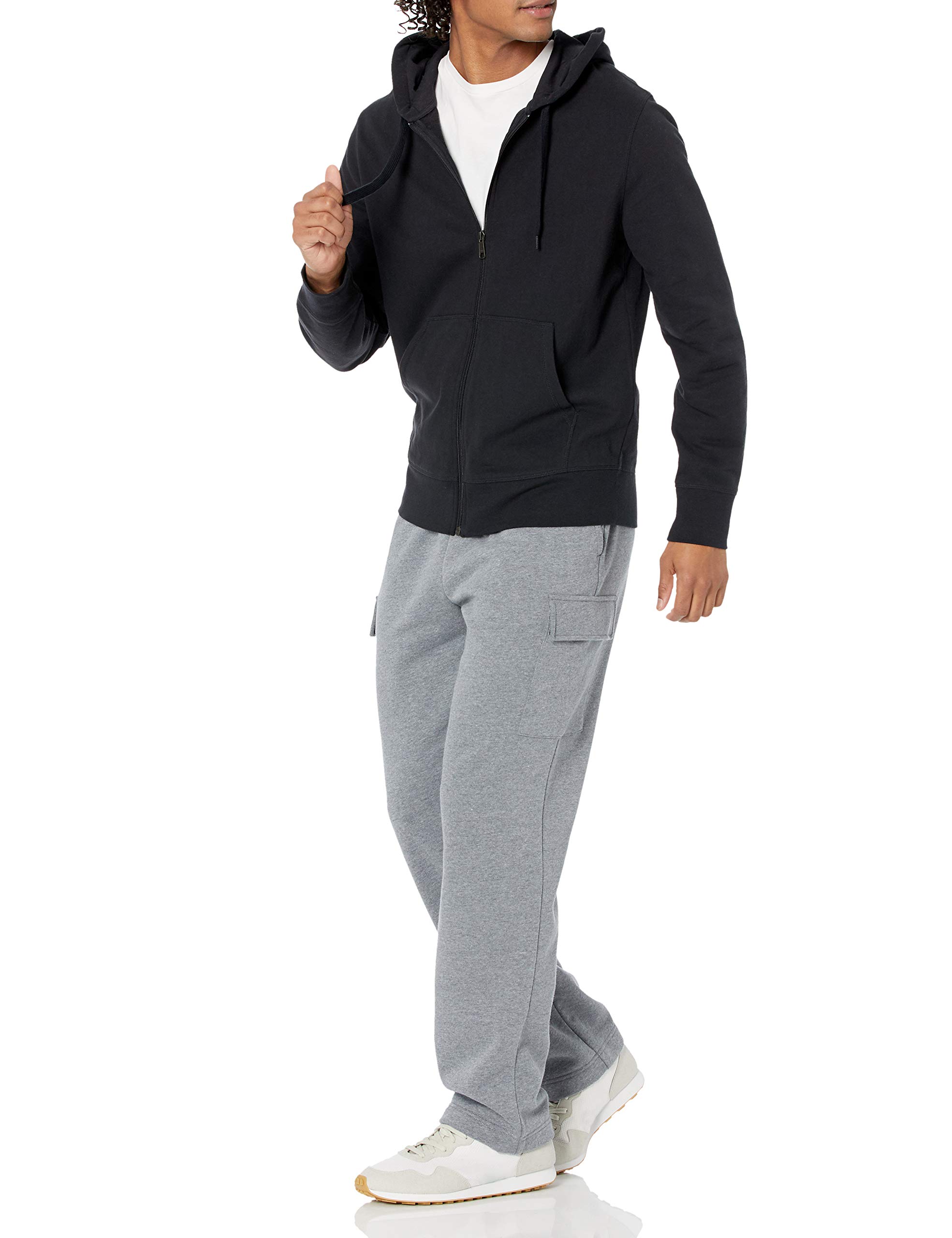 Amazon Essentials Felpa con Cappuccio e Cerniera Integrale in Spugna Francese Leggera Uomo