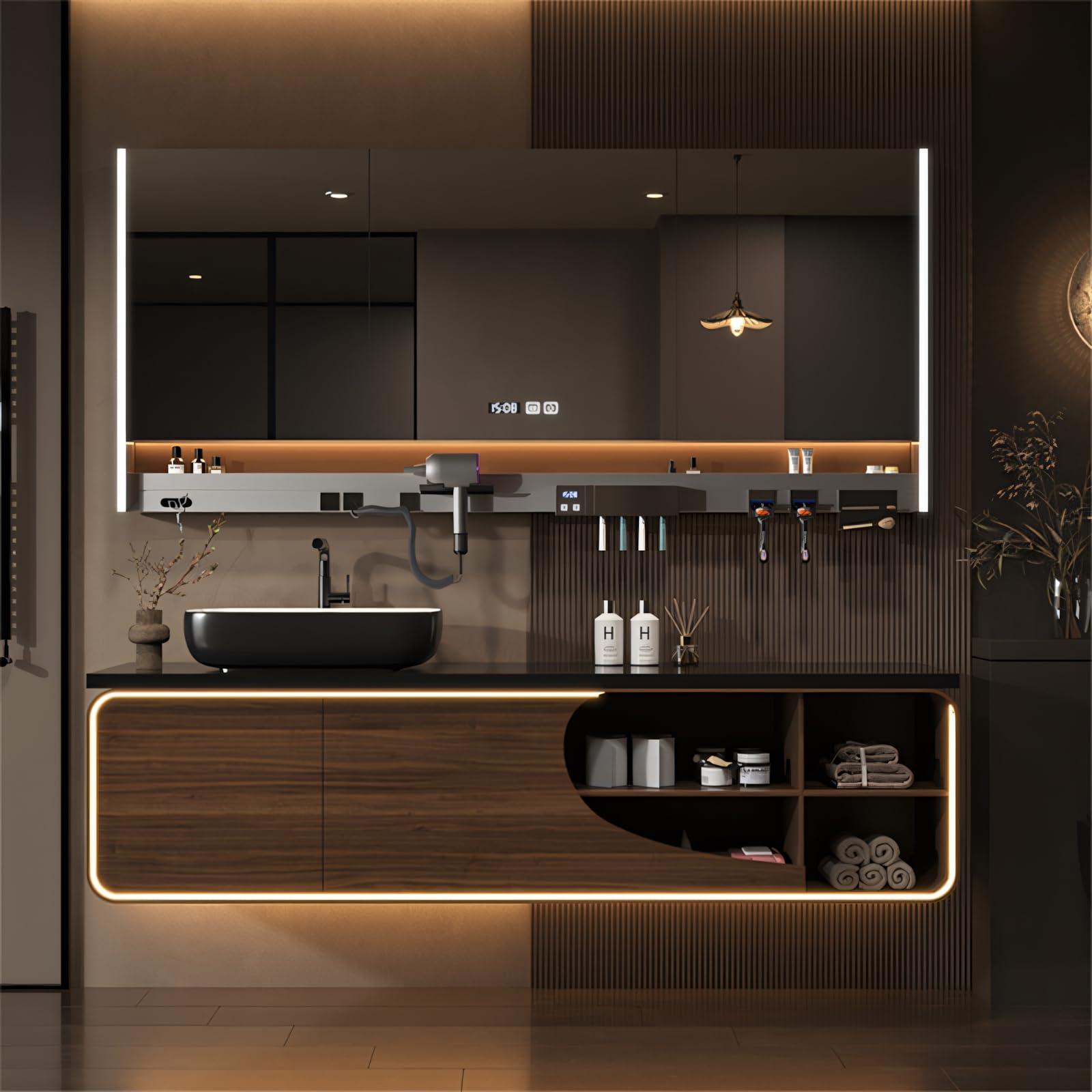 Bathroom Vanity with Sink - Modern Floating Bathroom Vanity Cabinet