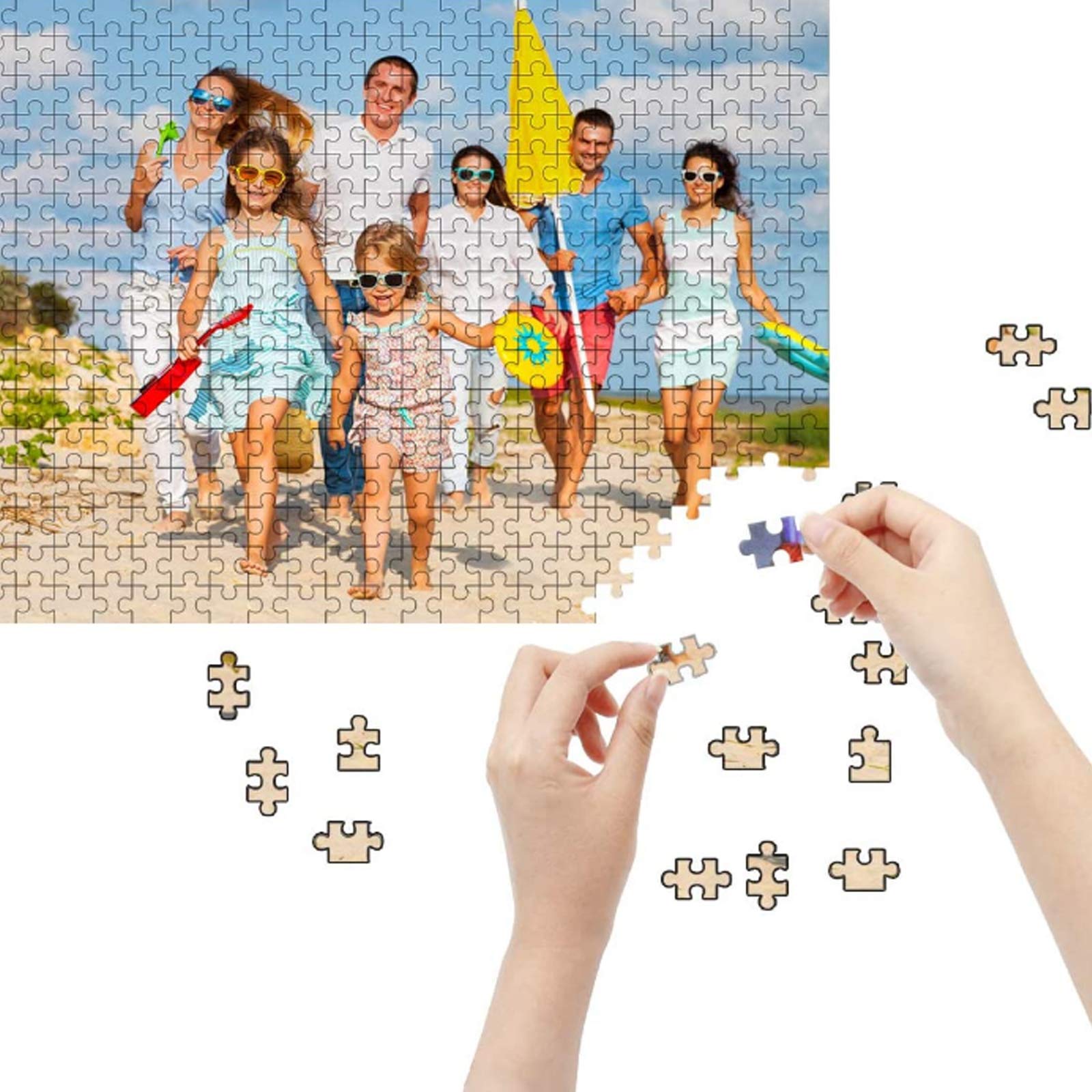 Puzzle Personnalisé avec Photo, Puzzle en Bois 300/500/1000/1500 Pieces Adulte, Idée Cadeau Avancée Personnalisable, DIY Puzzle Jouet Personnalisé pour la Famille/Couple/Animaux ou Paysage Photo Puzzle Personnalisé avec Photo, Puzzle en Bois 300/500/1000/1500 Pieces Adulte, Idée Cadeau Avancée Personnalisable, DIY Puzzle Jouet Personnalisé pour la Famille/Couple/Animaux ou Paysage Photo