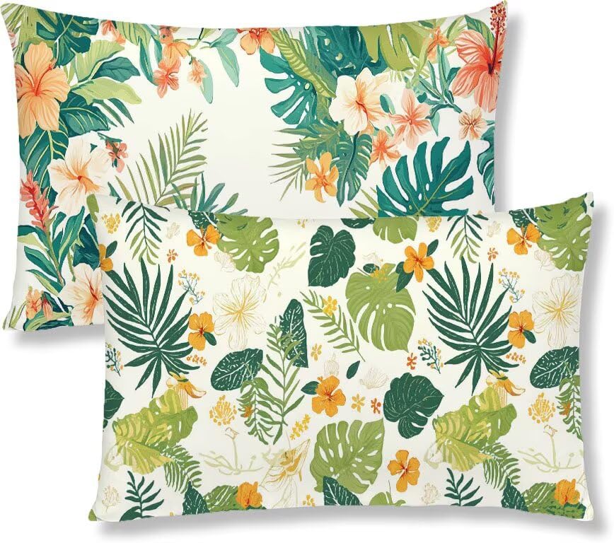 Housse coussin 50x60 vert lin coton pour décorer un salon ou une chambre