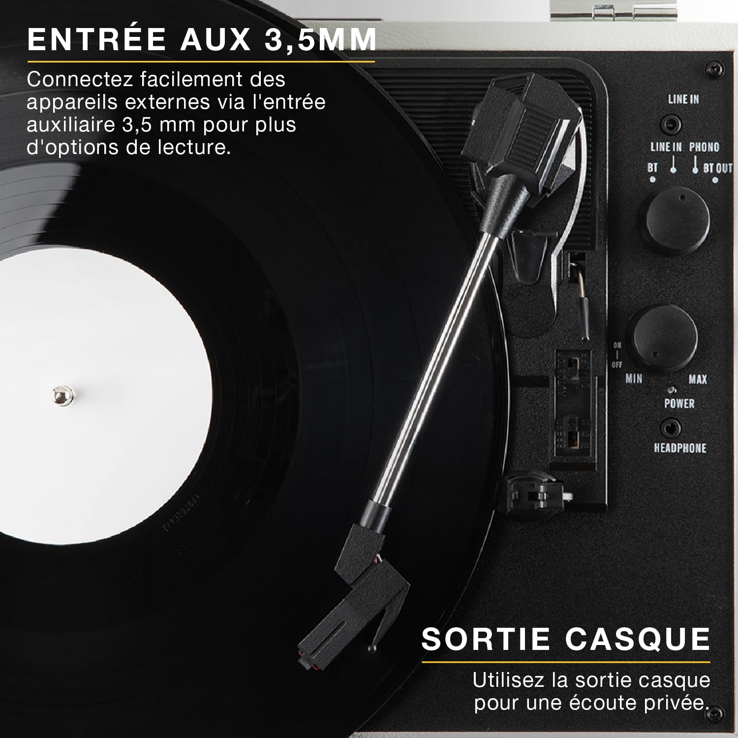 Victrola Journey II – Platine Vinyle Valise Portable Bluetooth – Haut-parleurs stéréo puissants intégrés avec Basses renforcées, Platine 3 Vitesses (33/45/78 TR/Min), Sorties RCA & Casque (Rose)