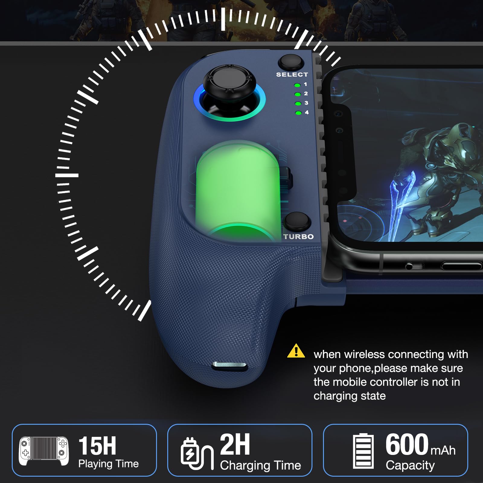 Controlador inalámbrico para Nintendo Switch y OLED, vibración dual, iluminación RGB, función turbo