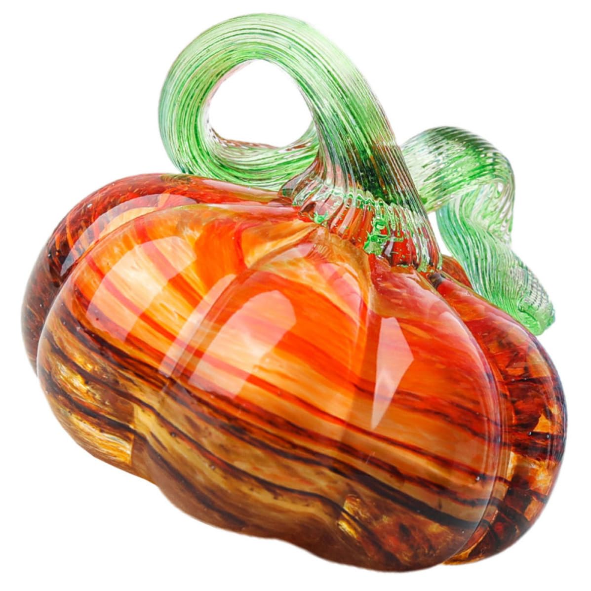 Calabaza de cristal para decoración otoñal hogareña y cenas temáticas de mesa