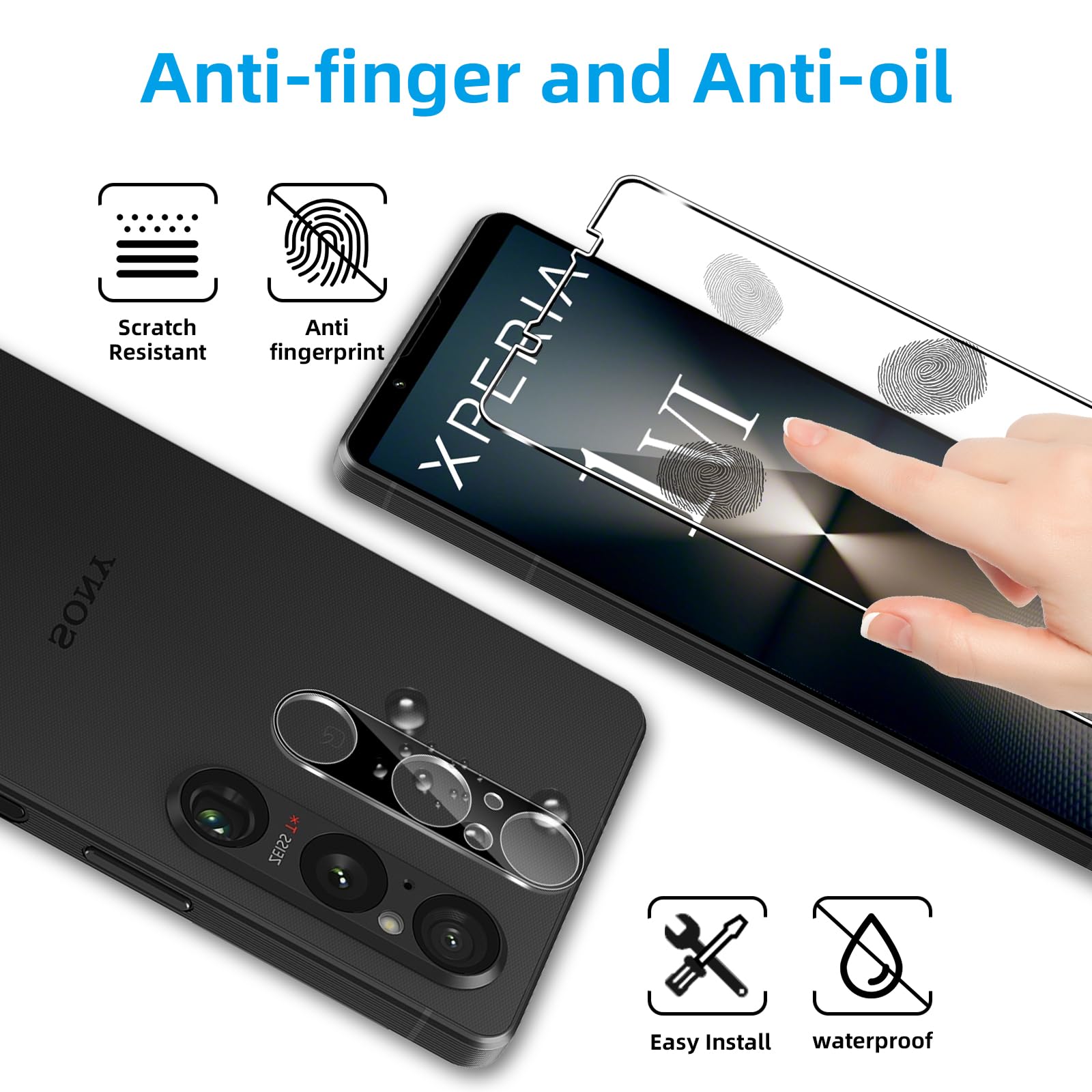 Pellicola protettiva temperata 5D full glue Samsung per SM-A205 Galaxy