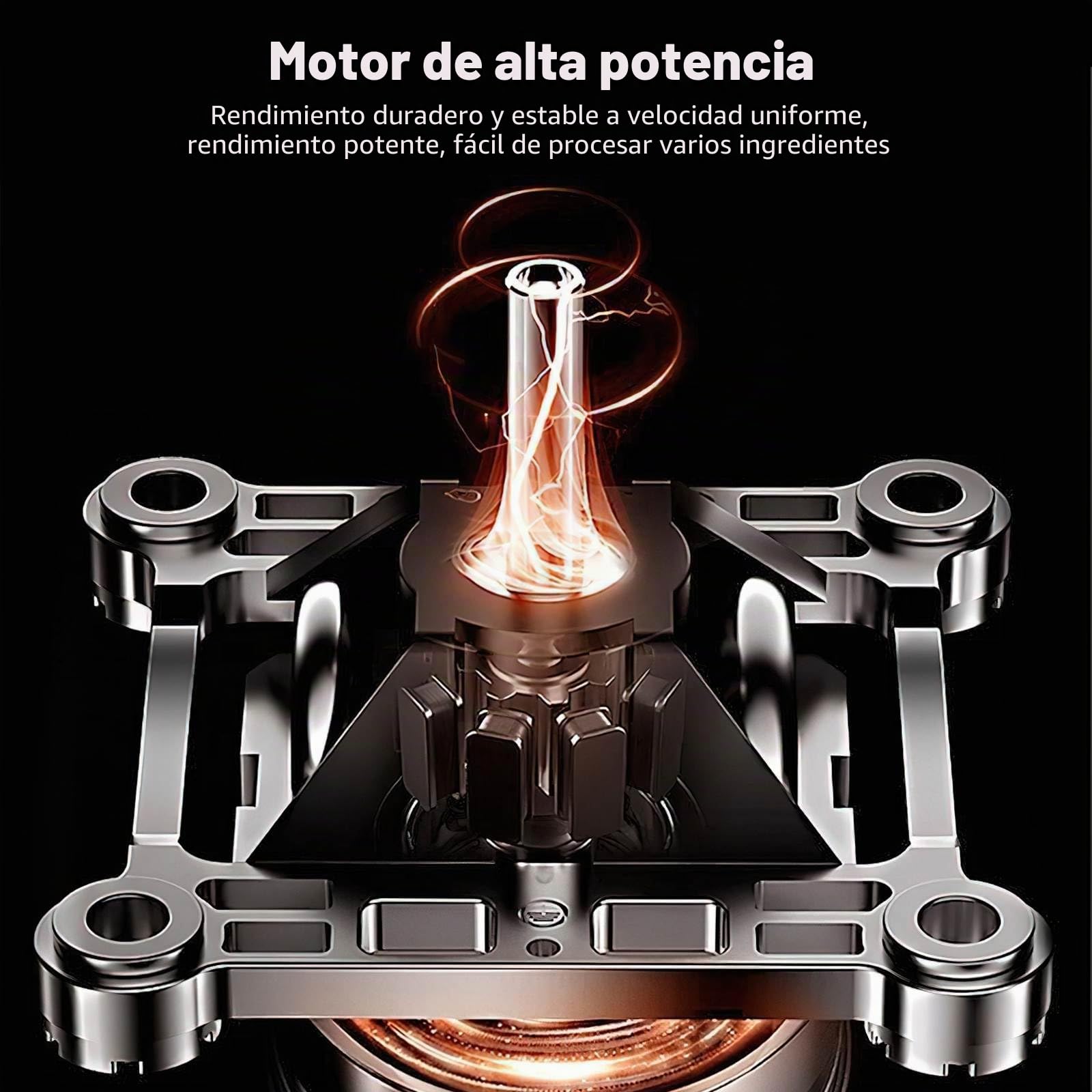 Batidora de Vaso de 2000W, 2 en 1Profesional Licuadora de 2L, Licuadoras Para Zumos y Batidos con 6 Velocidades, Cuchillas 4 Filos de acero inoxidable Blender,Función de Limpieza Automática