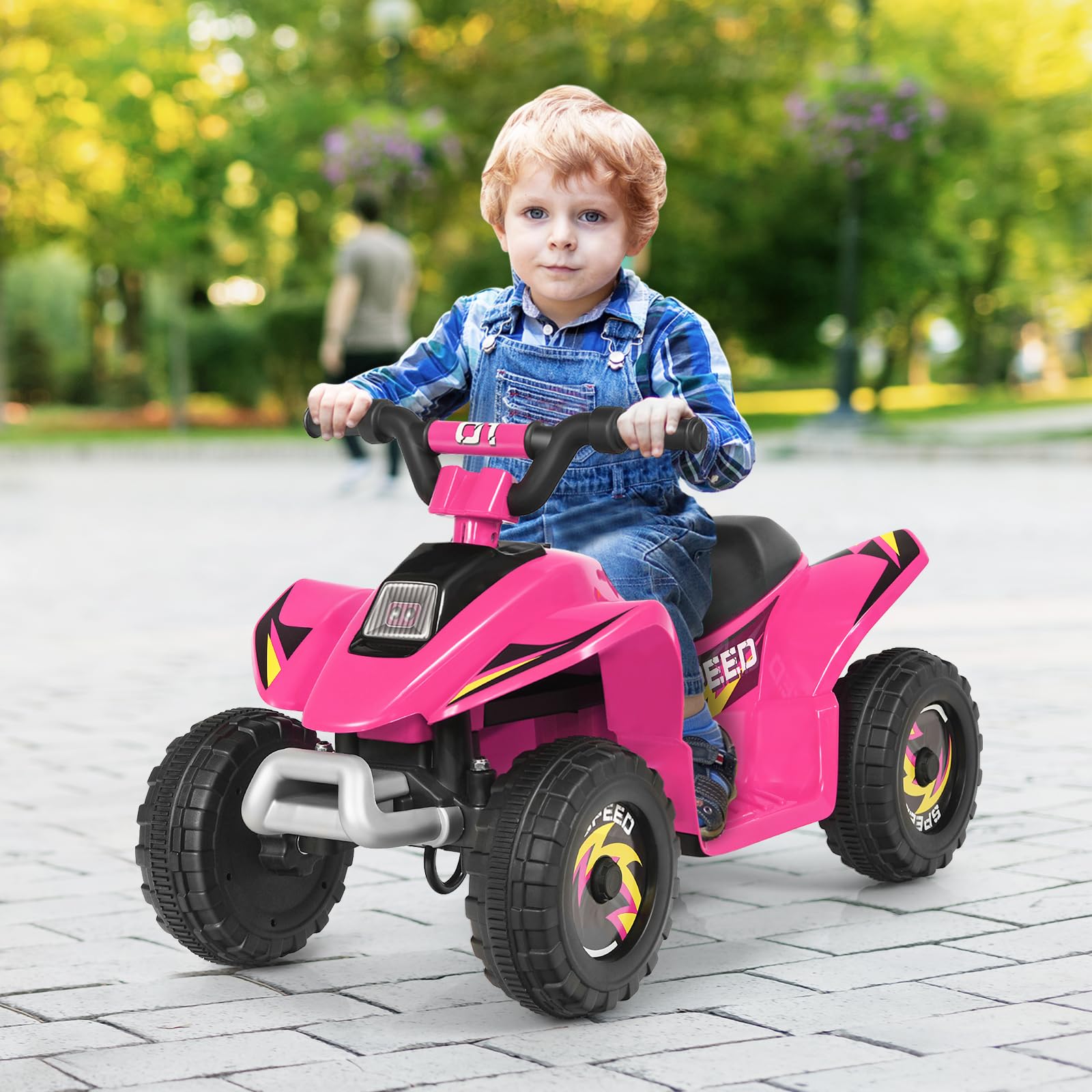SORA 6V Kinder Quad Elektro, Kinderquad mit Vor‑ & Rückwärtsgang
