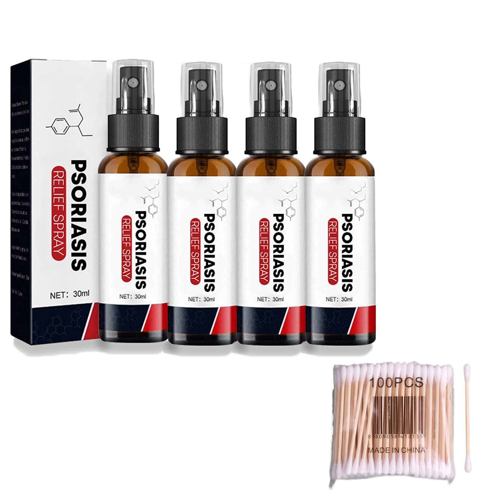 Kolmax Psoriasis Relief Spray - Dermax Psoriasis Spray,30ml Psoriasis Spray, Helps to Soothe Skin(4pcs)