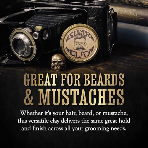 Miniatura 2 de Death Grip - Arcilla para el cabello para hombres, arcilla orgánica de retención media de 2 onzas, como crema de pomada o gel, sin brillo y no