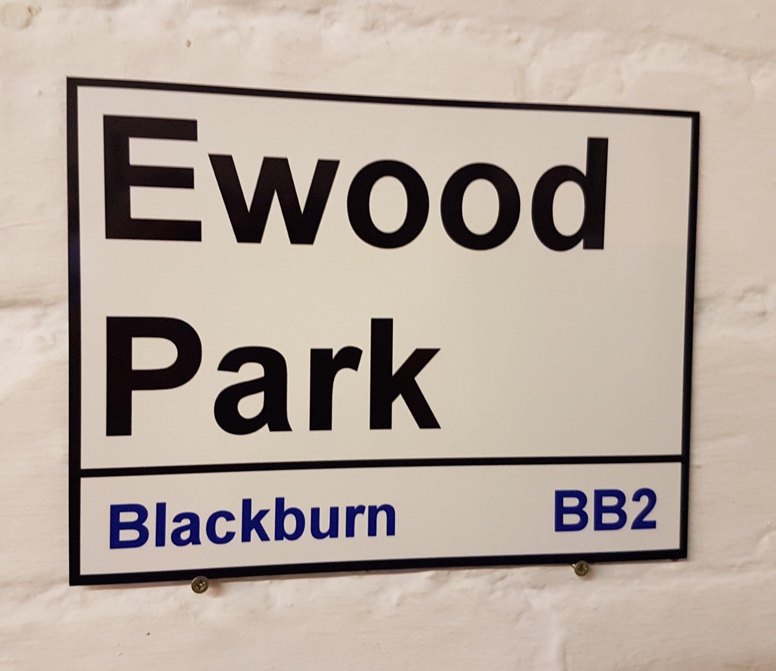 New Metal Street Sign Blackburn Rovers Fc Ewood Park Metal Street Sign 8X12 Inches