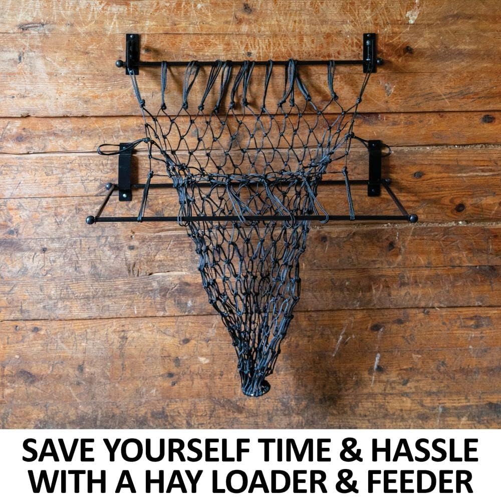 EASY-UP Freehand Feeder for Horses Time-Saving Horse Stable Hay Loader Feeding | Adaptable to Any Hay Net | Safe Stall Use | 5-Year Warranty