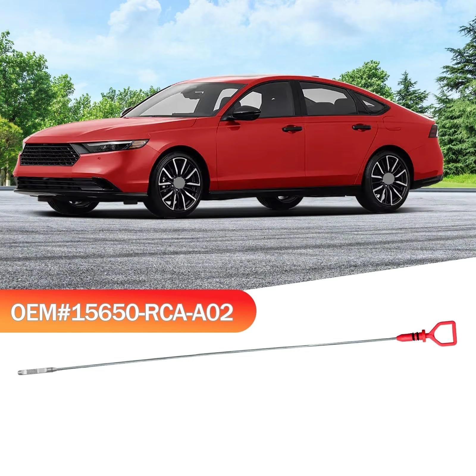 Indicatore Livello Olio Motore per Honda Odyssey 2005-2018 e Honda Pilot 2005-2015 Asta di Livello Olio Motore 3.5L V6 Strumento di misurazione fluidi OEM: 15650RCAA02
